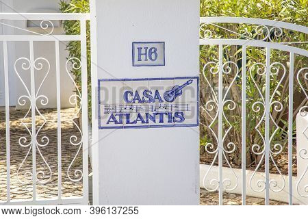 Carvoeiro, Portugal - April 23, 2020: Villa Of Singer Udo Juergens At The Algarve Coast In Portugal.