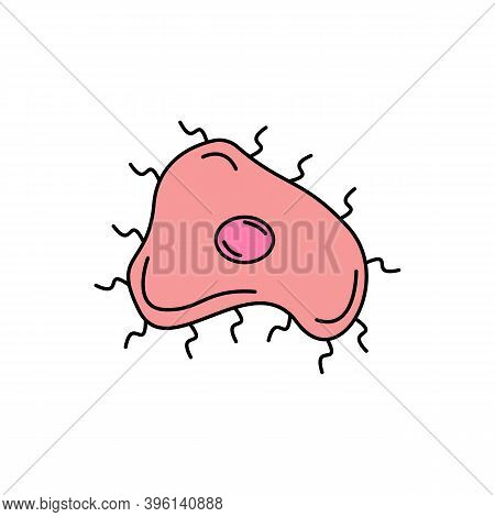 Bacteria Coccus Science Line Icon. Element Of Bacterium Virus Illustration Icons. Signs Symbols Can 