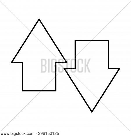 Isolated Down Draw Vector & Photo (Free Trial) | Bigstock