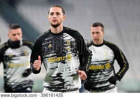 Torino, Italy. 21th November 2020. Adrien Rabiot Of Juventus Fc In Action During The Serie A Match  