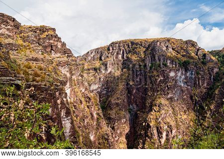 Gorges De Daluis Or Chocolate Canyon As It Is Called By Locals Because Of The Rocks Color Formed By 