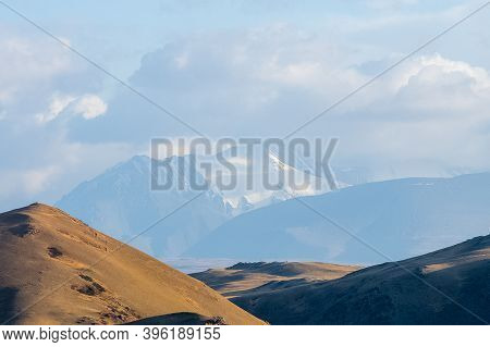 The Altai Mountains. The Landscape Of Nature On The Altai Mountains And In The Gorges Between The Mo