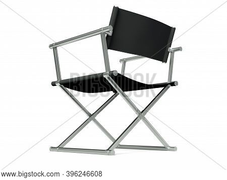 Cinema Industry Concept. Directors Chair 3d Render