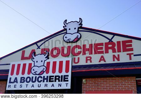 Bordeaux , Aquitaine / France - 11 11 2020 : La Boucherie Restaurant Text Sign And Logo Butcher Shop