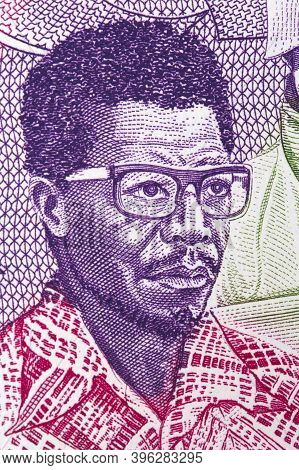 W. Larbi A Portrait From Old Ghanaian Money