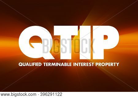 Qtip - Qualified Terminable Interest Property Acronym, Concept Background