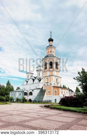 The Old Bell Tower Of A Medieval Orthodox Monastery. Cathedral And Bell Tower Of The Spaso-prilutsky