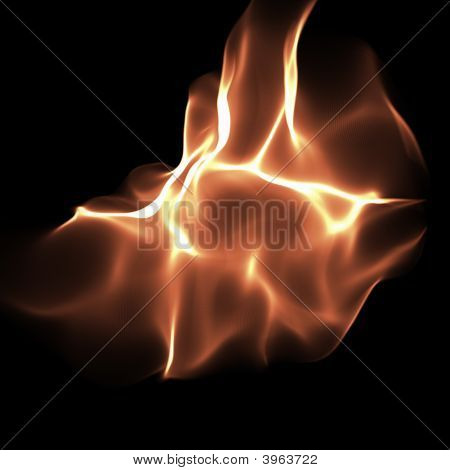 Abstrakt tungen flamme