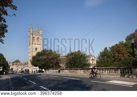 Views On Magdalen Bridge Including Magdalen College And Tower In Oxford In The Uk, Taken On The 15th