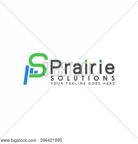 Logo S. Font Design S. Letter Concept S. Chart Image. Can Be Used As A Symbol Related To Initial.
