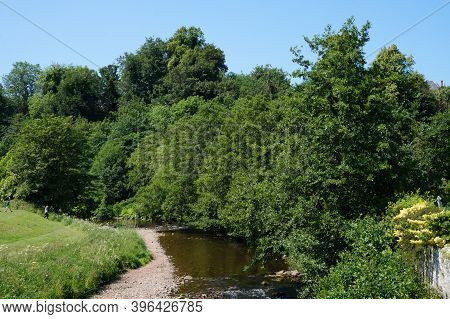 Landscape By The Jedburgh Abbey In Scotland