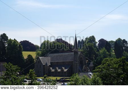 Beautiful Church In Jedburgh In Scotland - United Kingdom