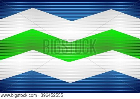 Shiny Grunge Flag Of The Burlington - Illustration, 
Three Dimensional Flag Of Burlington