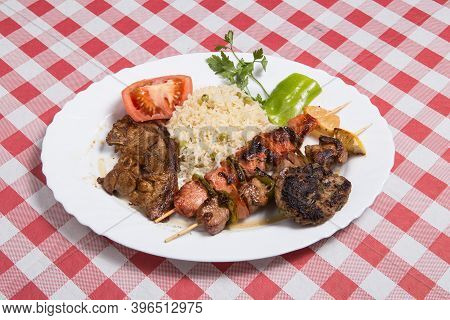 Special And Famous Turkey Barbecues Karisik Izgara Kebab Fresh Meat And Chicken