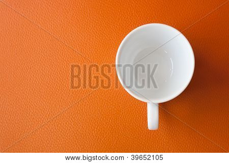 White Cup On Orange