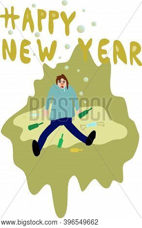 Image Of  Happy New Year Day Drunk