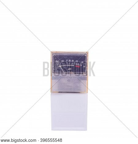 Technical Instrument Old Dynamometer, Isolate On White Background