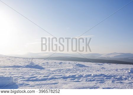 Snow On Manpupuner Plateau, Komi Republic, Russia