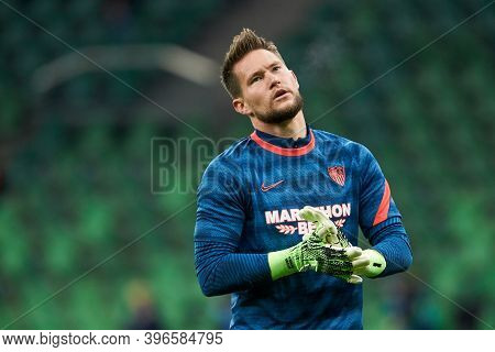 Krasnodar, Russia - November 24, 2020: Tomas Vaclik Of Sevilla Fc Before The Uefa Champions League G