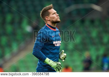 Krasnodar, Russia - November 24, 2020: Tomas Vaclik Of Sevilla Fc Before The Uefa Champions League G
