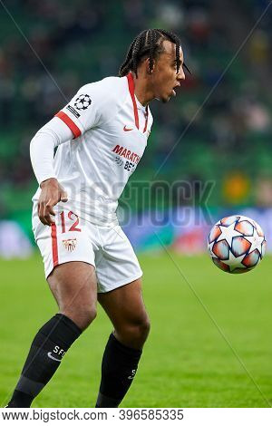 Krasnodar, Russia - November 24, 2020: Jules Kounde Of Sevilla Fc In Action During The Uefa Champion