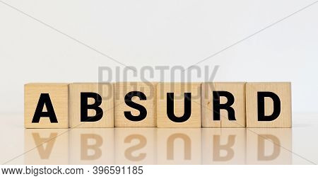 Absurd Word Made With Building Blocks, Concept