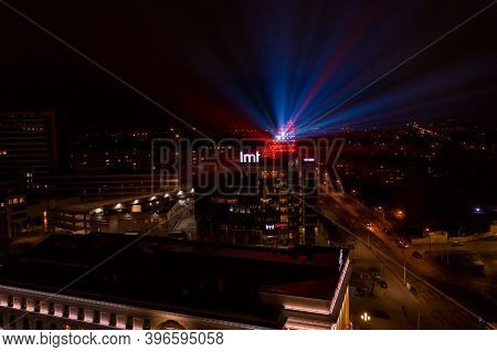 Riga, Latvia, 11.18.2020. Light Festival 