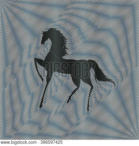 Stylized Outline Of A Horse