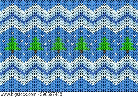 Winter Knitted Seamless Pattern, Scandynavian Style