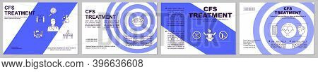 Cfs Treatment Brochure Template. Chronic Health Issue. Human Disorder. Flyer, Booklet, Leaflet Print