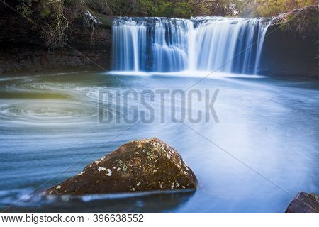 Nellies Glen Waterfall And Swimming Hole In Southern Highlands Of Nsw Australia