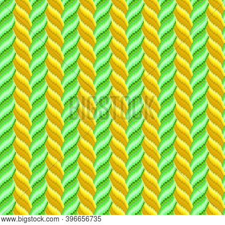 Abstract Illustration Based On Weaving Bargello