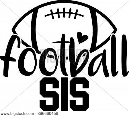 Football Sis On The White Background. Vector Illustration