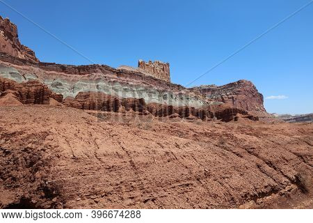 Rockformation In Capitol Reef National Park. Utah. United States