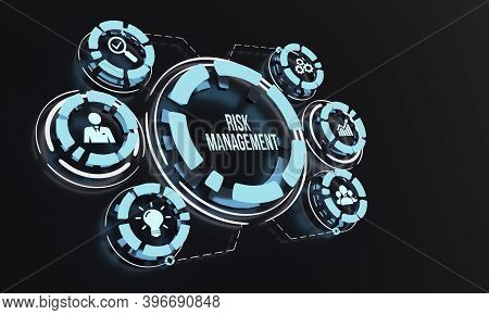 Internet, Business, Technology And Network Concept. Risk Management And Assessment For Business Inve