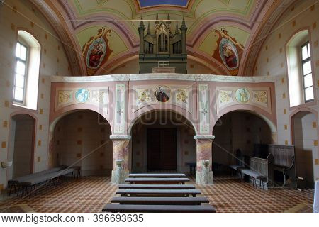 KOMOR ZACRETSKI - AUGUST 06: Chapel of Saint Vitus in Komor Zacretski, Croatia