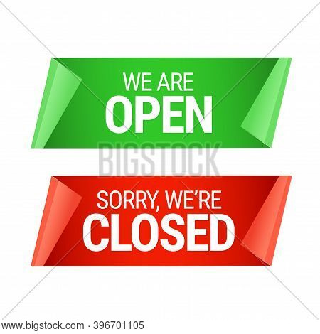 Open Closed Sign. Vector & Photo (Free Trial) | Bigstock