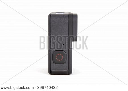 Moscow, Russia - November 20, 2020: New Flagship Action Camera Gopro Hero 9 Isolated