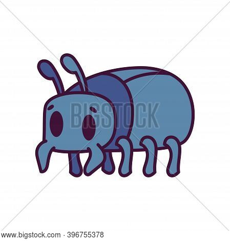 Isolated Cartoon Of A Rookery - Vector Illustration