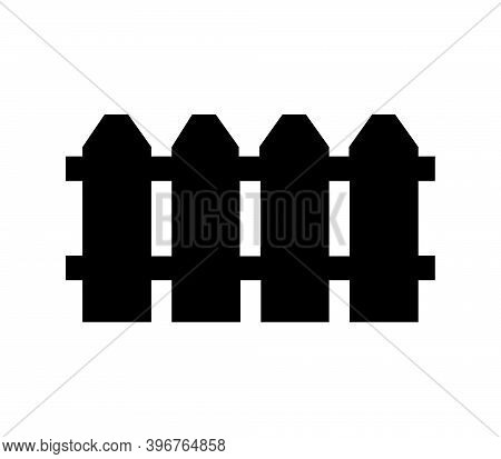 Fence Icon Illustrated On A White Backgroundund