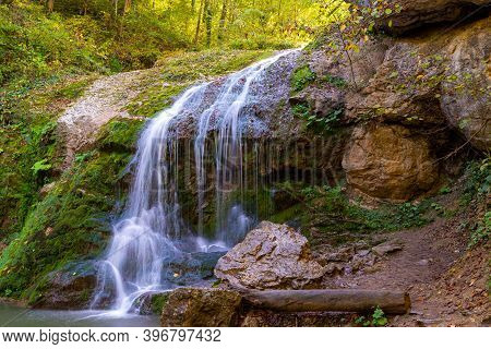 Rufabgo Waterfall With Name Noise, Northern Caucasus Russia