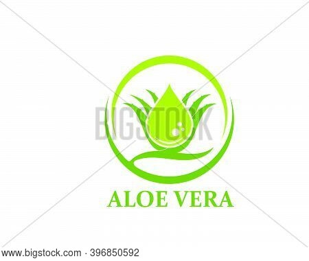 Aloevera Logo Icon Vector Illustration Design