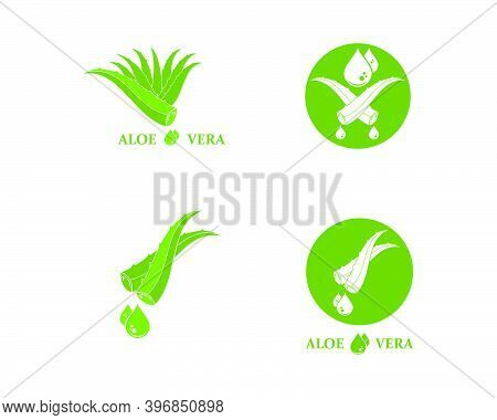 Aloevera Logo Icon Vector Illustration Design