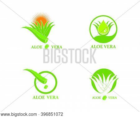 Aloevera Logo Icon Vector Illustration Design