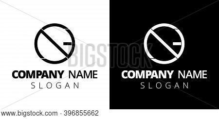 Creative Monogram Logo Template. Letter Ng Isolated On White And Black Background. Vector Concept Fo
