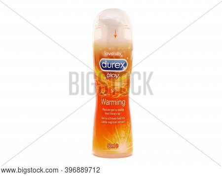 Bucharest, Romania - August 1, 2016. Durex Play Warming, Pleasure Gel To Really Heat Things Up