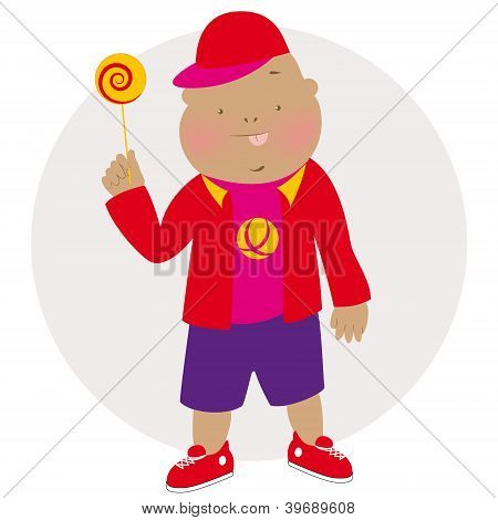 Jongen met een Candy