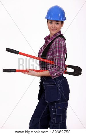 Kobieta z boltcutters