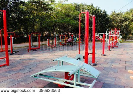 Utter Pardesh , India - Open Gym , A Picture Of Open Gym In Noida 22 November 2020