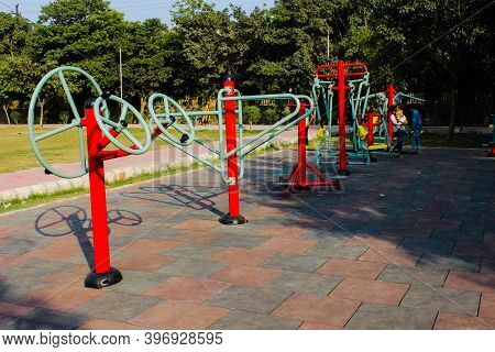 Utter Pardesh , India - Open Gym , A Picture Of Open Gym In Noida 22 November 2020